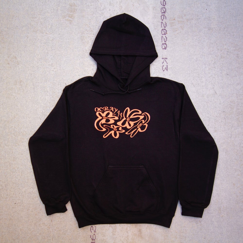 CORAL/ BLACK HOODIE